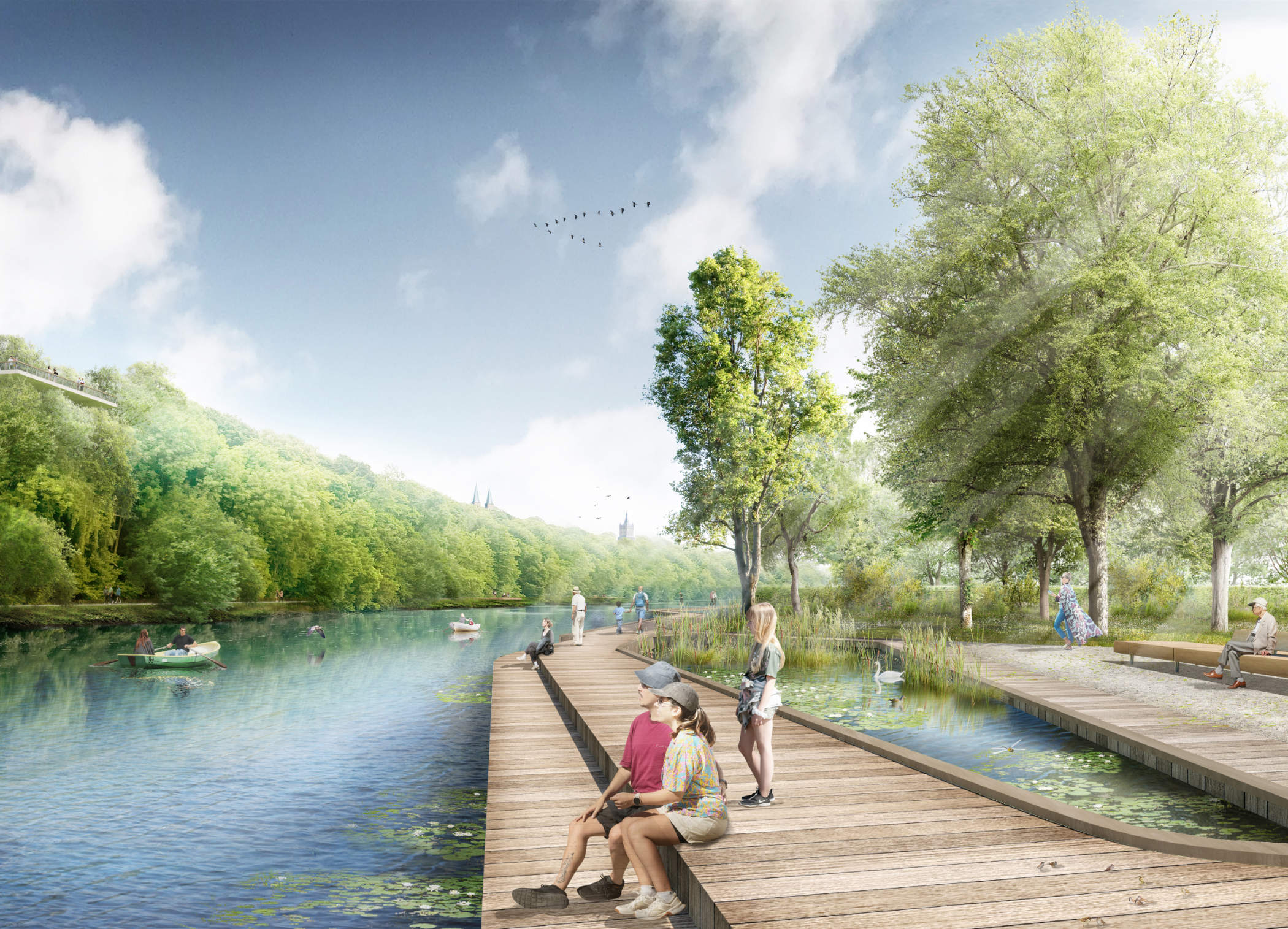 Perspektive Kermisdahl Landesgartenschau KLeve 2029 Planorama GmbH